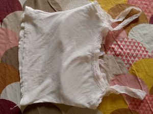 White Lace Trim Tank Top