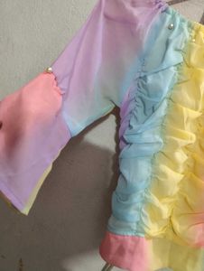Rainbow Sheer Top