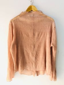 Peach Button-Up Shirt