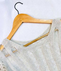 Pinterest Crochet Oversized Grey Top B