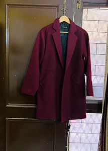 Beautiful Maroon Overcoat
