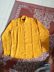 Yellow Long Sleeve Button-Down Shirt