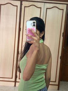 Green Halter Top