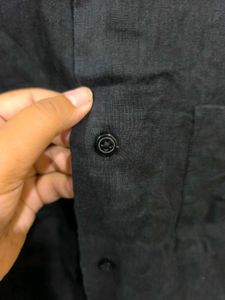Plain Black Shirt From Blackberrys