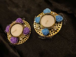 Floral Tealight Holders (Set of 2)