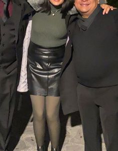 Chic Faux Leather Mini Skirt