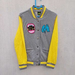💛Yellow&amp; Grey Varsity Jack