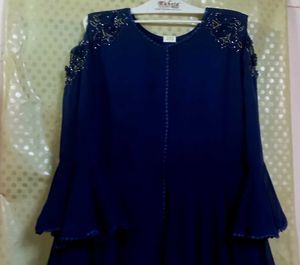 Very Beautiful Navy Blue 💙 long Gown