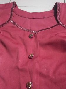 Vintage Red Skirt Suit
