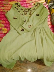 Elegant Green Anarkali