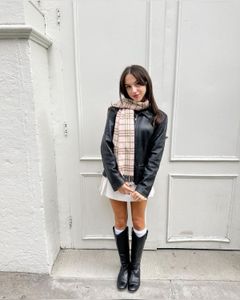 Burberry Pink  check Scarf