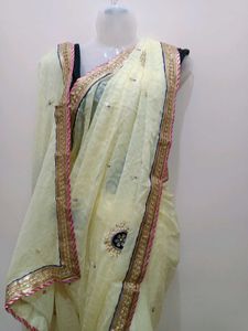 Beautiful Cream Saree