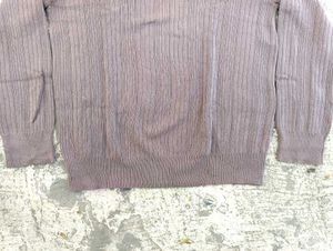 Ribbed V-Neck Sweater