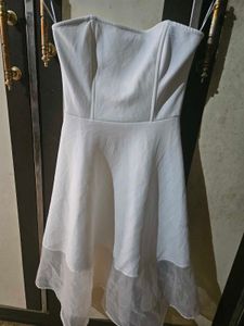 White Strapless Dress