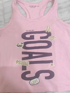 Cute Pink 'Goals' Top