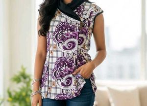 Paisley Print Tunic Top