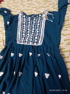 new xl embroidery georgette anarkali