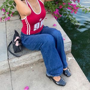 Savana Red Halter Neck Top