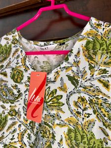 Green Printed Top