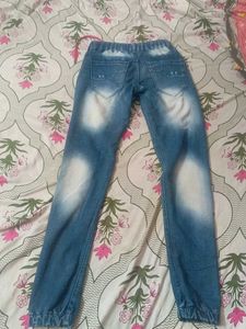 Stylish Blue Denim Joggers