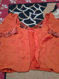 Rust Colour Saree