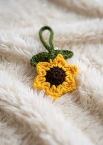 Crochet Sunflower Decor keychain