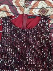 Red Sequin Dress