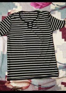 Striped Dog Graphic Tee