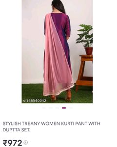 Trendy Women Kurta Set With Dupatta