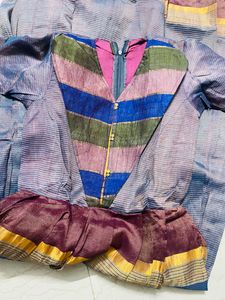 V Neck Modern Long Frock