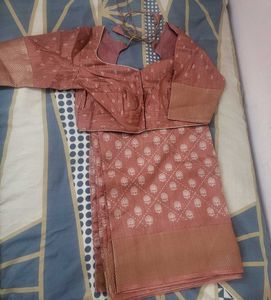 Elegant Brick color Saree