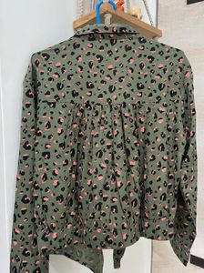 Casual Shirt With Waist Tie Up