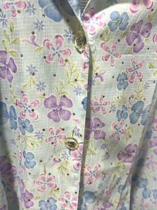 Floral Button-Down Top
