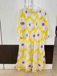 Plus Size A-line Kurta Pant Dupatta Set