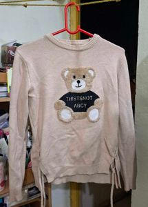 Cute Bear Graphic Sweater