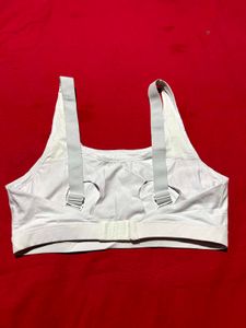 White Nursing Sports Bra