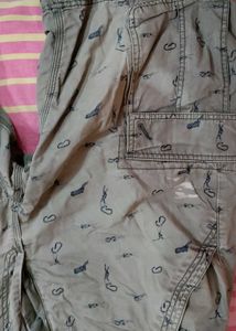 Patterned Cargo Shorts