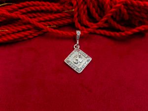 Real Silver Om Pendant