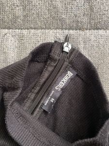 Black Ribbed Two Way Body Suit