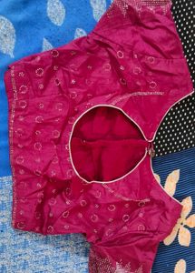 Elegant Pink and Purple Saree