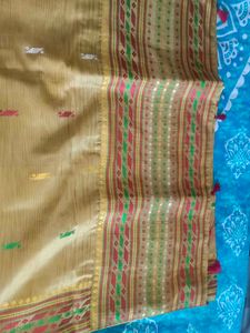 Elegant Ethnic Muga Assamese Mekhala Chador