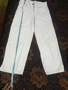 Wide Leg White Pants