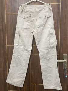 original Bershka Cargo Pants in light grey