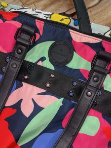 Colorful Floral Print Shoulder Bag