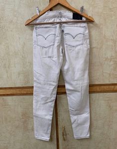 Levis Jeans Off White Denim Women