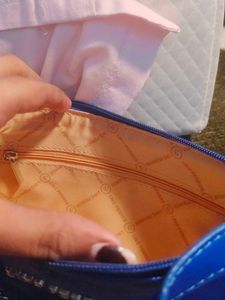 Lino Perros Blue Shoulder Bag