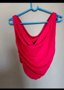 UPTOWNIE COWL NECK CROP TOP