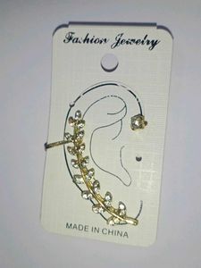 Leaf Ear Cuff.# Chinese Earring