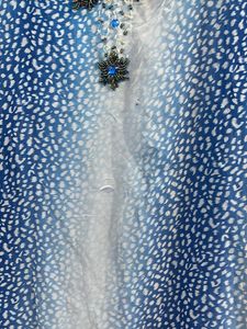 Stylish Blue Kurta with Pants Set