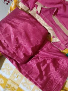Pink &amp; Gold Kurta salwar set